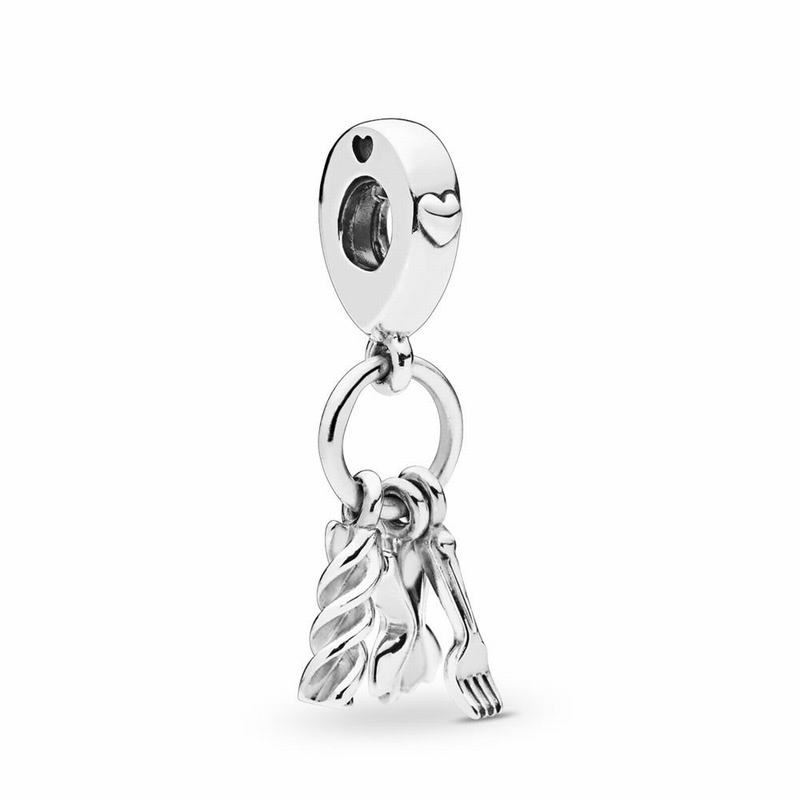 Pandora Love Pasta Dangle Charm - Sterling Silver - Canada | EF1631LQ